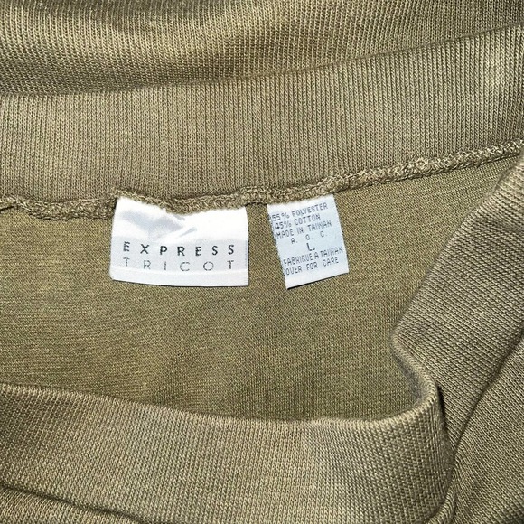 Express Tricot Vintage Size Large SET Mock Sweater Faux Wrap Skirt Boho Indie - Picture 13 of 14